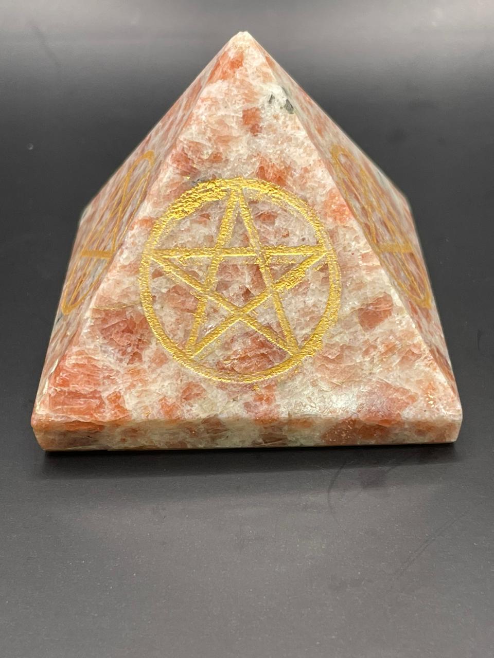 SUN STONE PYRAMID 2 INCHES