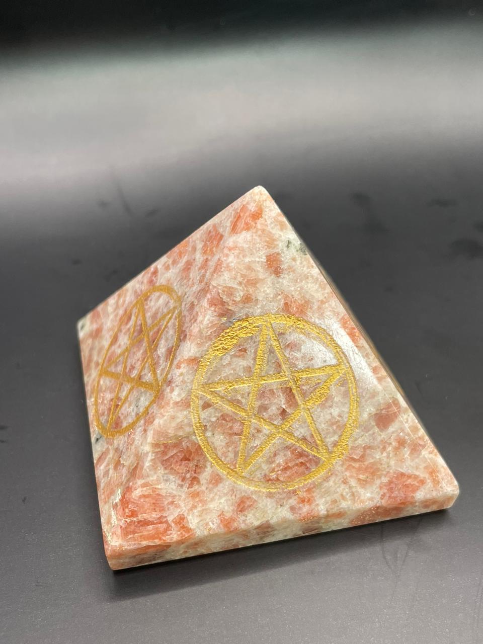 SUN STONE PYRAMID 2 INCHES